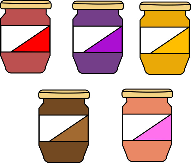 果酱插图材料图片下载