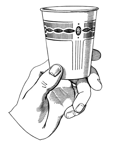 手握纸杯图片下载