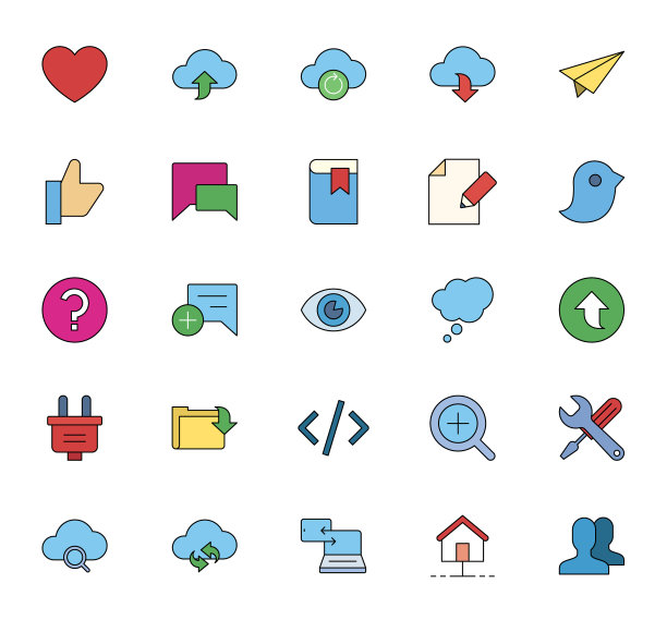 安全和通信图标设置图片下载