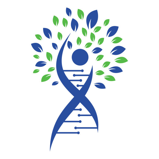 Dna树矢量标志设计。图片下载