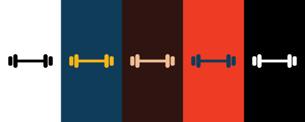 哑铃图标插图孤立矢量符号符号图片下载