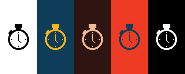 秒表图标插图孤立矢量符号符号图片下载