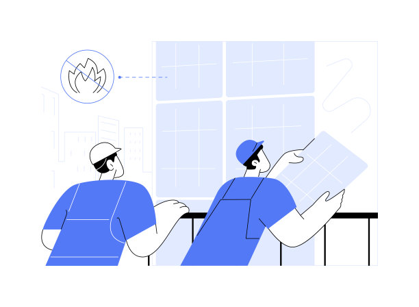 不燃绝缘抽象概念矢量插图。图片下载