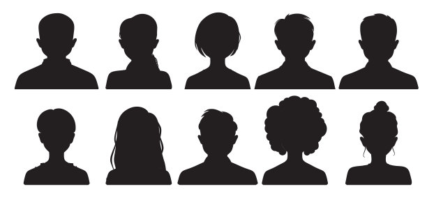 人头部轮廓图片下载