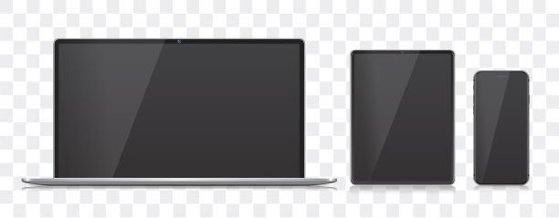 现代设备与空白黑屏图片下载