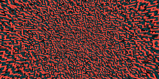 黑色和红色像素凹背景图片下载