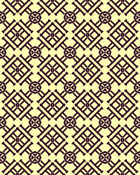 美丽的几何无缝图案设计装饰，壁纸背景插图与奶油色和米色的背景图片下载