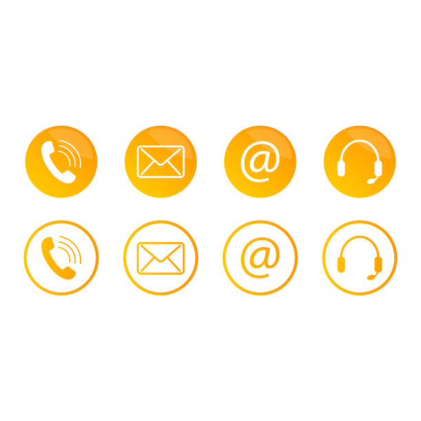 联系我们图标集矢量设计。图片下载