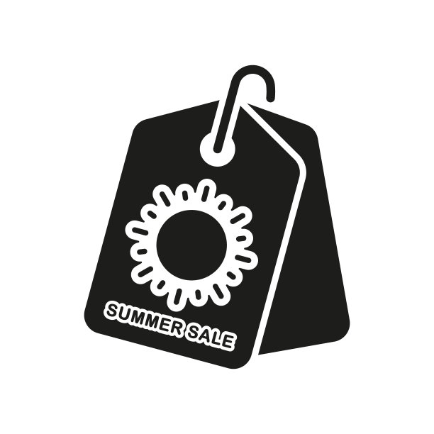 夏季销售轮廓图标。夏季特卖象形文字。假日价格标签。夏季折扣符号。服装特惠牌。孤立矢量图图片下载