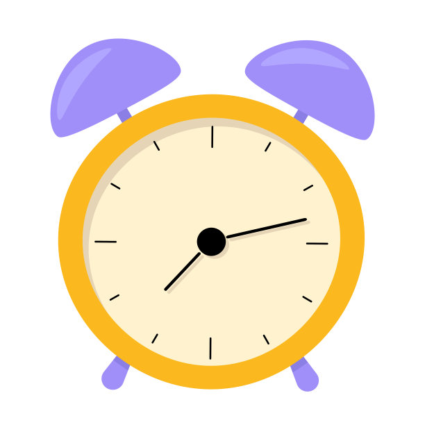 闹钟矢量图标上孤立的背景图片下载