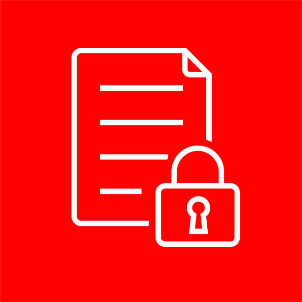 安全文档与锁定图标图片下载