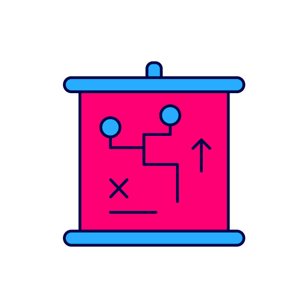 规划战略概念图标孤立在白色背景上。杯赛队形和战术。向量图片下载