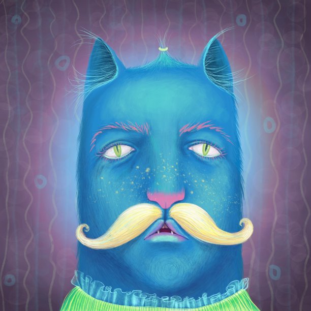 一只猫的肖像图片下载