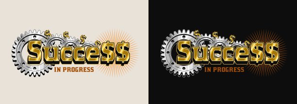 复古的圆形标签，带有年份，美元符号图片下载