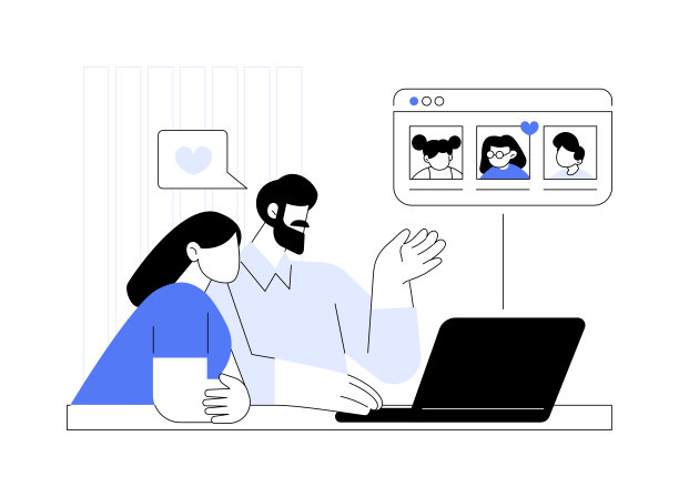 与子抽象概念矢量插图相匹配。图片下载