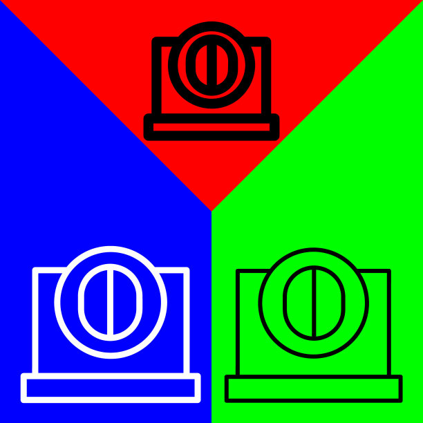 笔记本电脑图标。笔记本电脑矢量图标从人工智能收集。轮廓样式笔记本电脑图标。图片下载