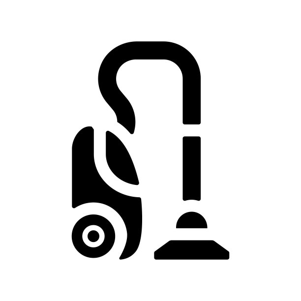 真空吸尘器图标，矢量符号插图。图片下载