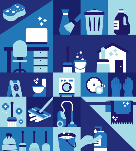 清洗相关图案设计网页横幅图片下载