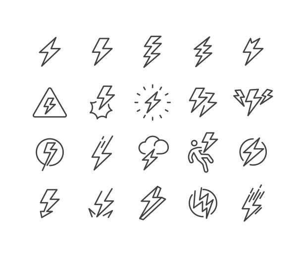 雷图标-经典线系列图片下载