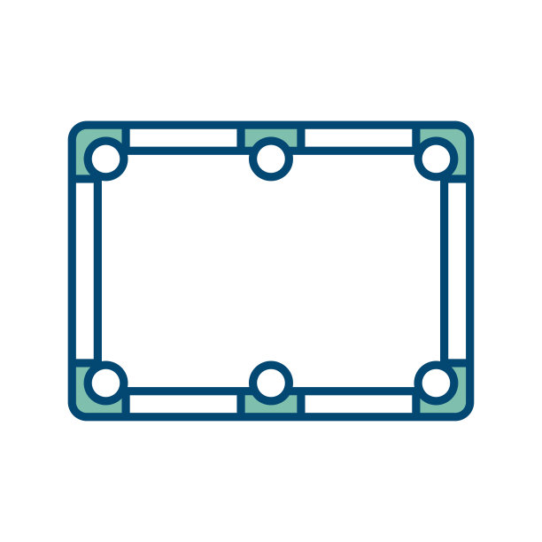 台球图标矢量设计模板在白色背景图片下载
