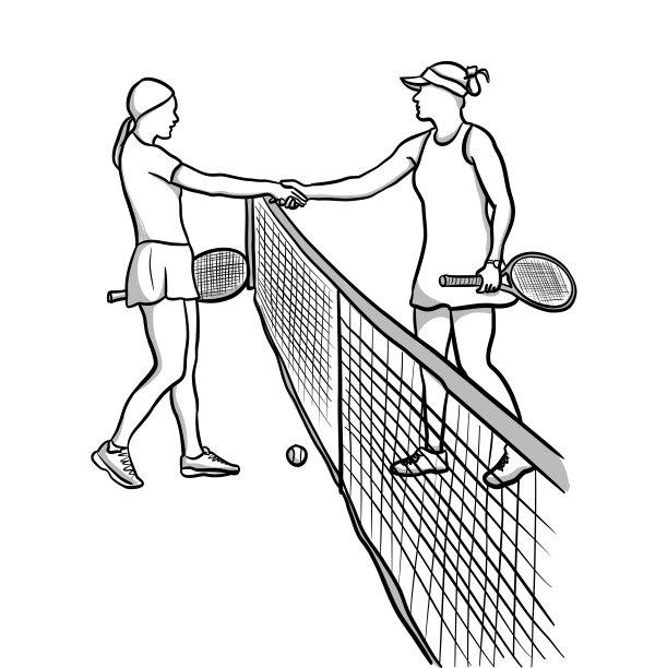 女人滕尼斯匹配手摇图片下载