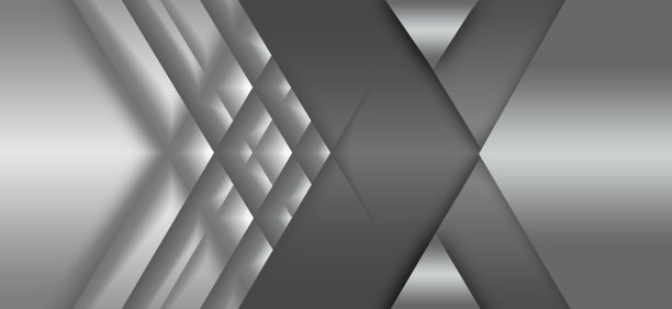抽象的银色几何背景。现代金属技术设计手册，传单，商业，横幅，营销…图片下载