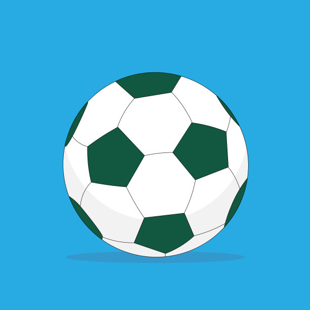 绿色和白色的足球图片下载
