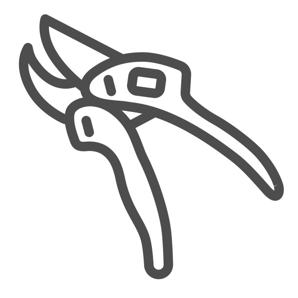 园艺修剪器修剪工具线图标园艺图片下载