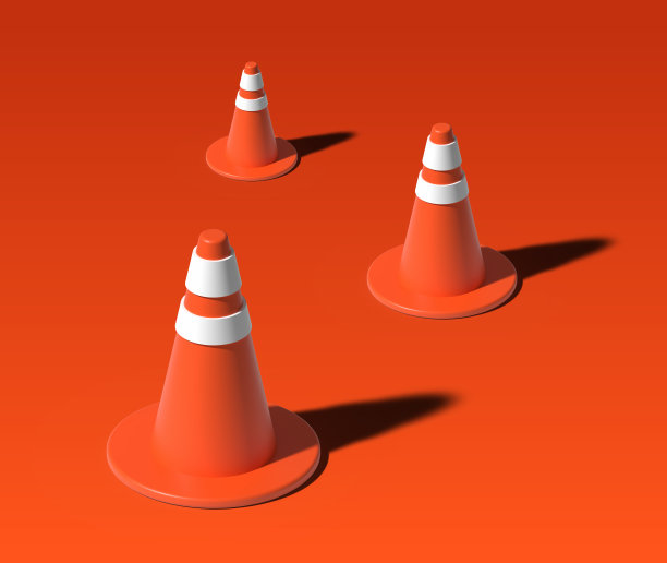 交通安全锥3D图片下载