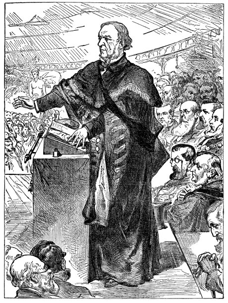 威廉·埃沃特·格莱斯顿担任爱丁堡大学校长——19世纪图片下载