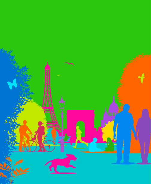 公园生活-巴黎图片下载