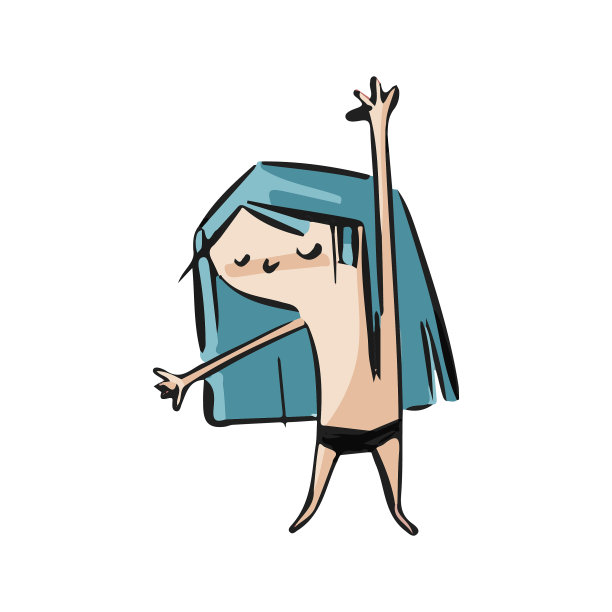 年轻女孩又跳又跳图片下载