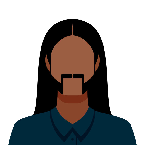 男性面部毛发头像图标图片下载