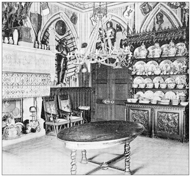 莱茵河地区的古董旅行照片:莱茵河内部图片下载