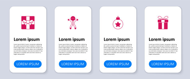 套装礼盒圣诞球节日姜饼图片下载