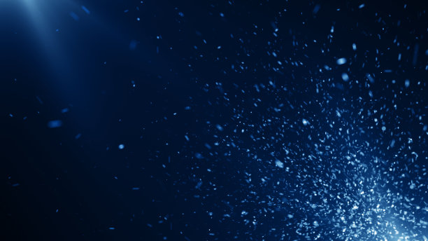 蓝色尘埃抽象光散景运动标题电影背景图片下载
