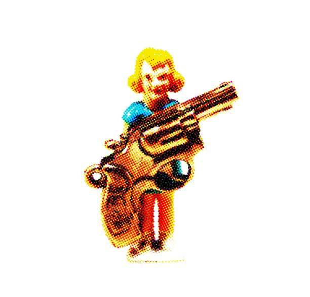 手持金枪的女人图片下载