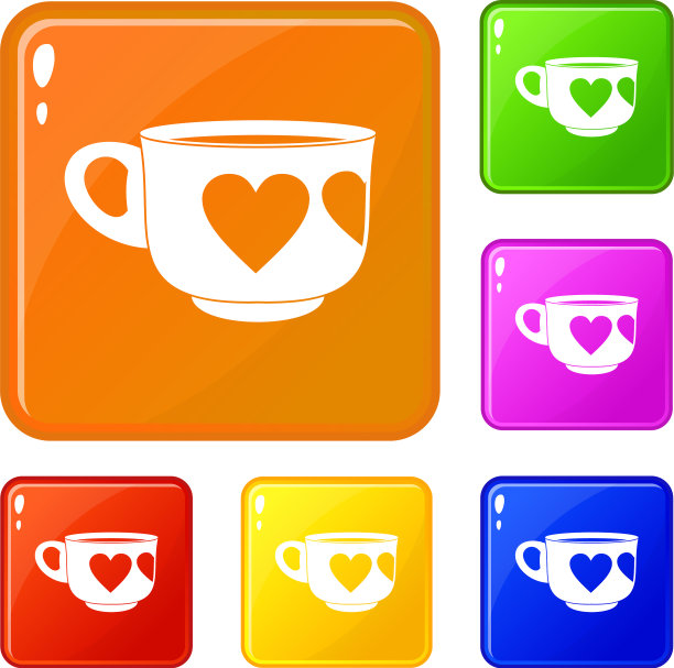 杯子图标设置颜色图片下载