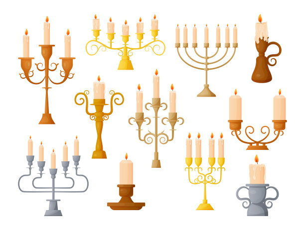 卡通烛台古董蜡烛台图片下载