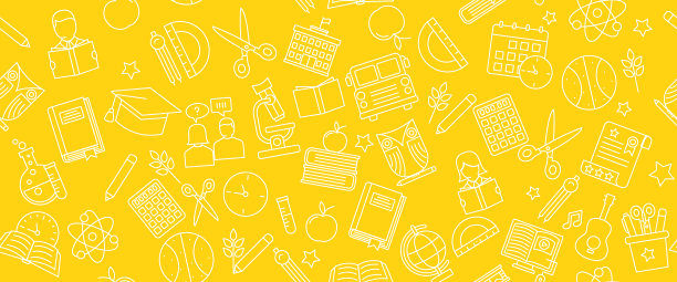 回到学校无缝图标网页横幅图片下载