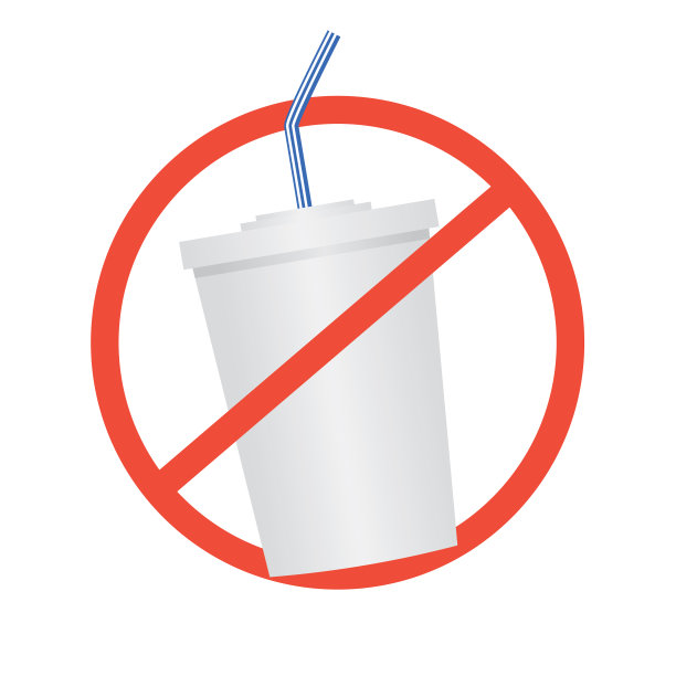 一次性塑料禁令:塑料杯被隔离在透明背景上。图片下载