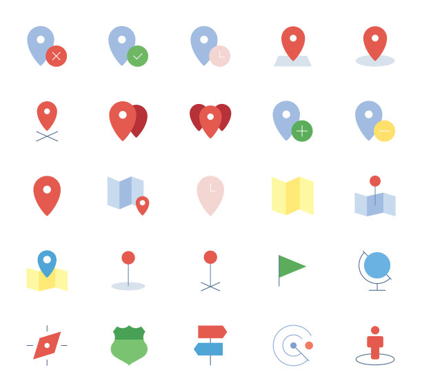 全球定位系统(GPS)设置图标图片下载