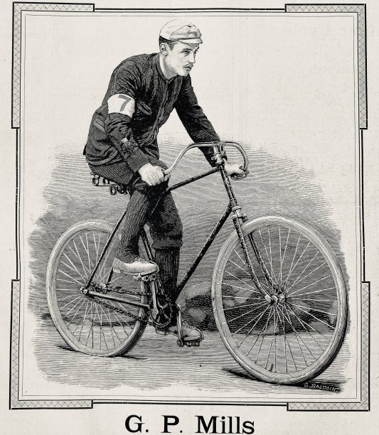 1891年巴黎-波尔多比赛的获胜者:G.P.米尔斯图片下载