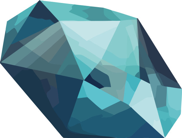 亮蓝色的几何图形图片下载