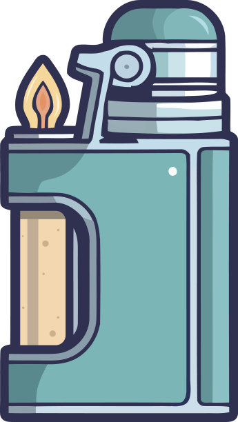 燃烧的打火机象征着天然气的燃料来源图片下载