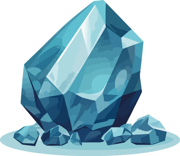 闪亮的蓝色宝石水晶图片下载