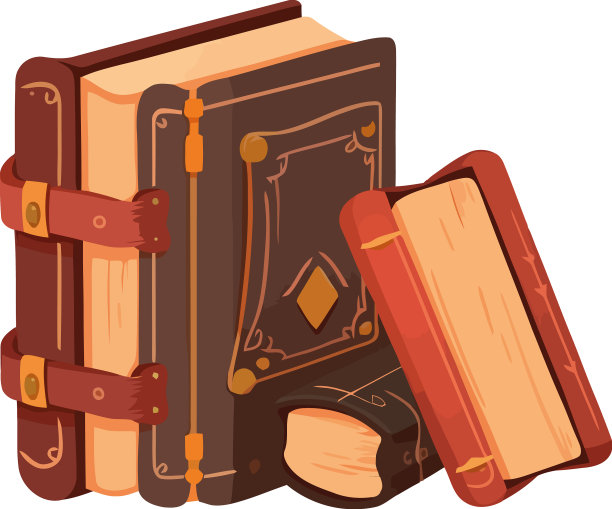 装满古书的旧皮箱图片下载