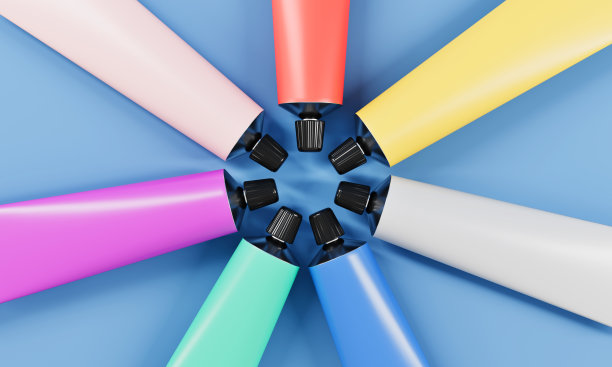 给牙膏容器上色图片下载