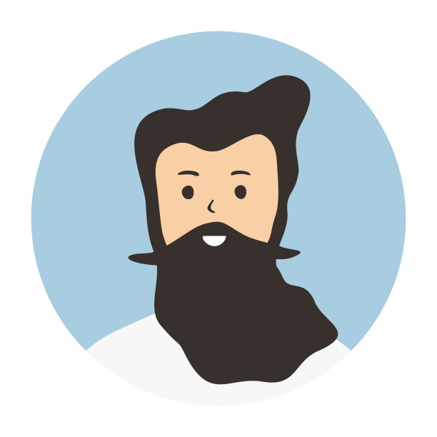 摘要头像图标-配置文件不同的空脸的社会网络和应用程序-矢量插图图片下载