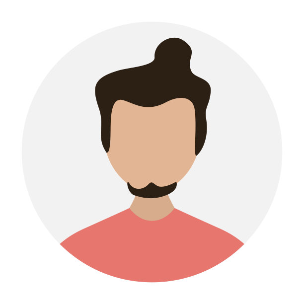 摘要头像图标-配置文件不同的空脸的社会网络和应用程序-矢量插图图片下载